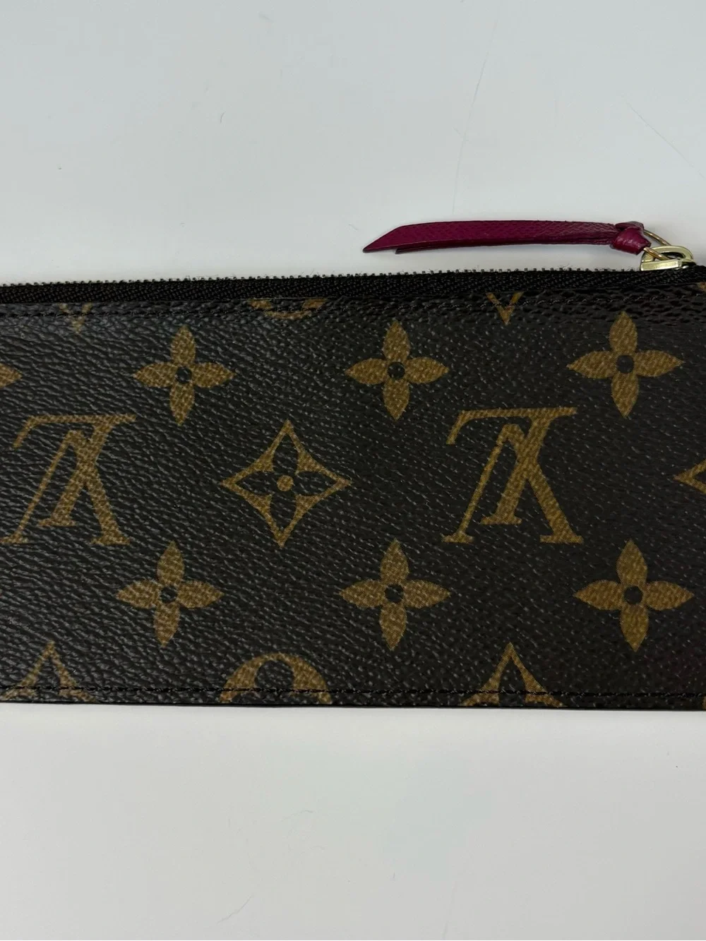 Louis Vuitton Pochette Felicie Brown Monogram Leather Card Holder